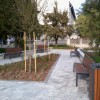 Az egszsg hz eltti park