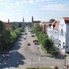 A Kossuth Lajos utca a vroskzpont feljtsa eltt, eltrben a tervezett krforgalom helysznvel